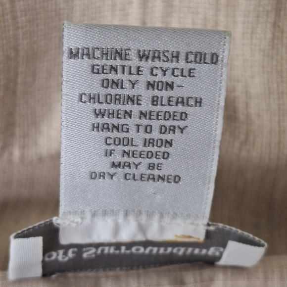 Soft Surroundings Beige Flower Pockets Lagenlook Linen Blend Baggy Tunic Top M - Picture 15 of 16